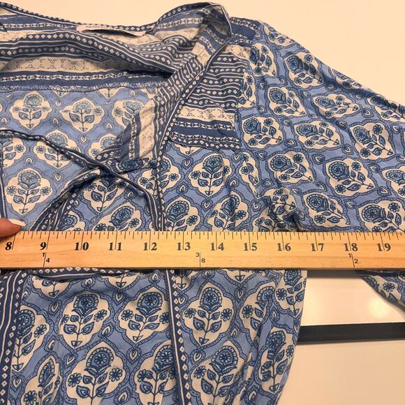 Faithfull The Brand Women's Blue Woodstock Playsuit Size Medium - Picture 9 of 13